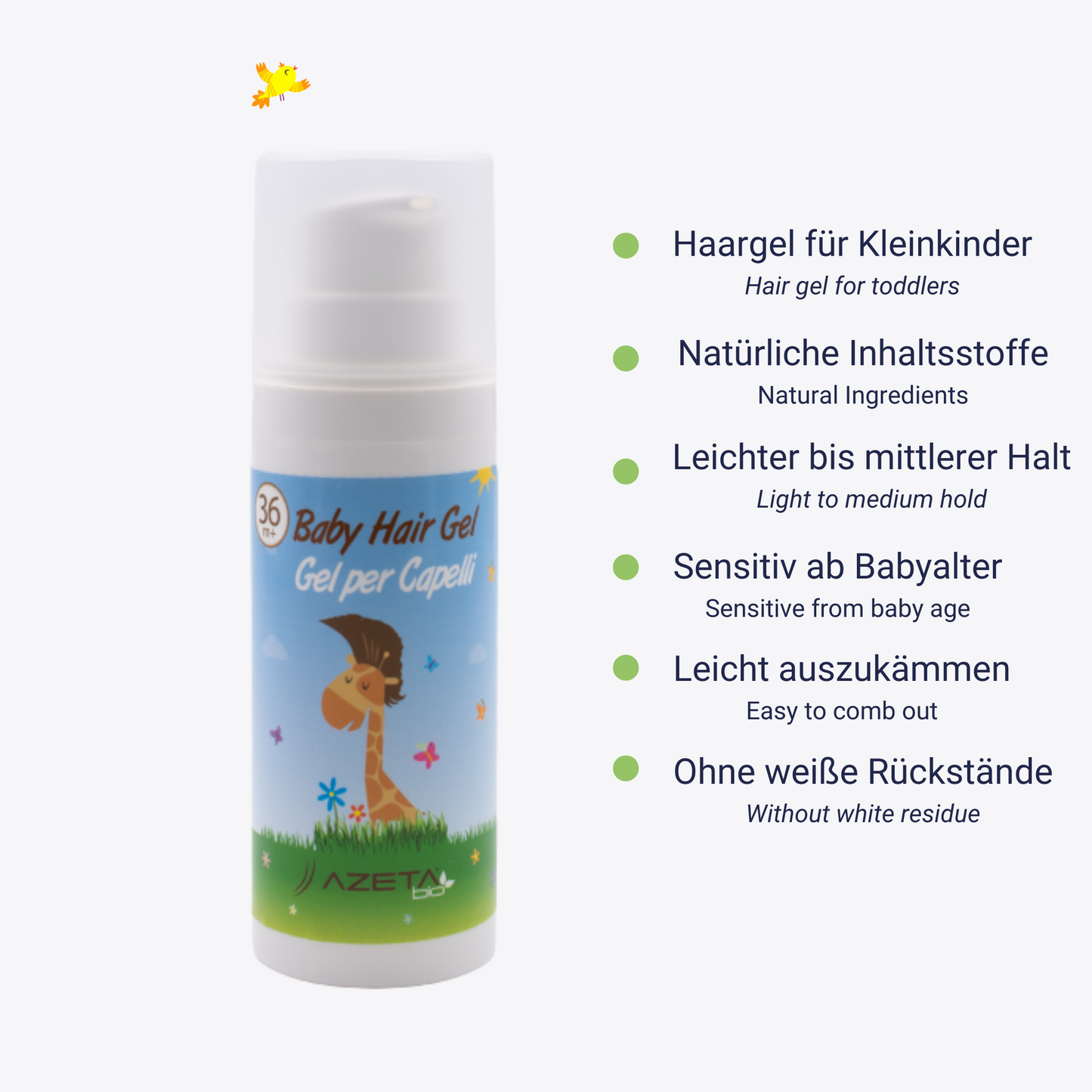 La Luna Baby Haargel – natürliches Styling für Babyhaare, ohne chemische Zusätze