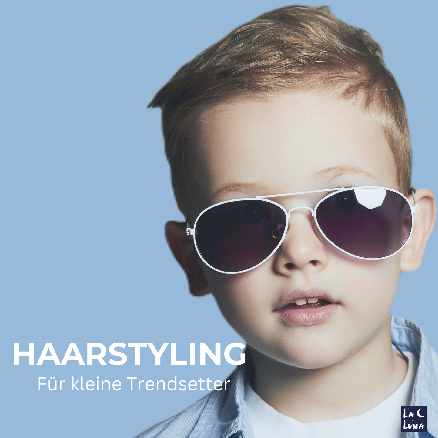Kind mit gestyltem Haar – La Luna Haarstyling-Produkte für sanftes und sicheres Styling