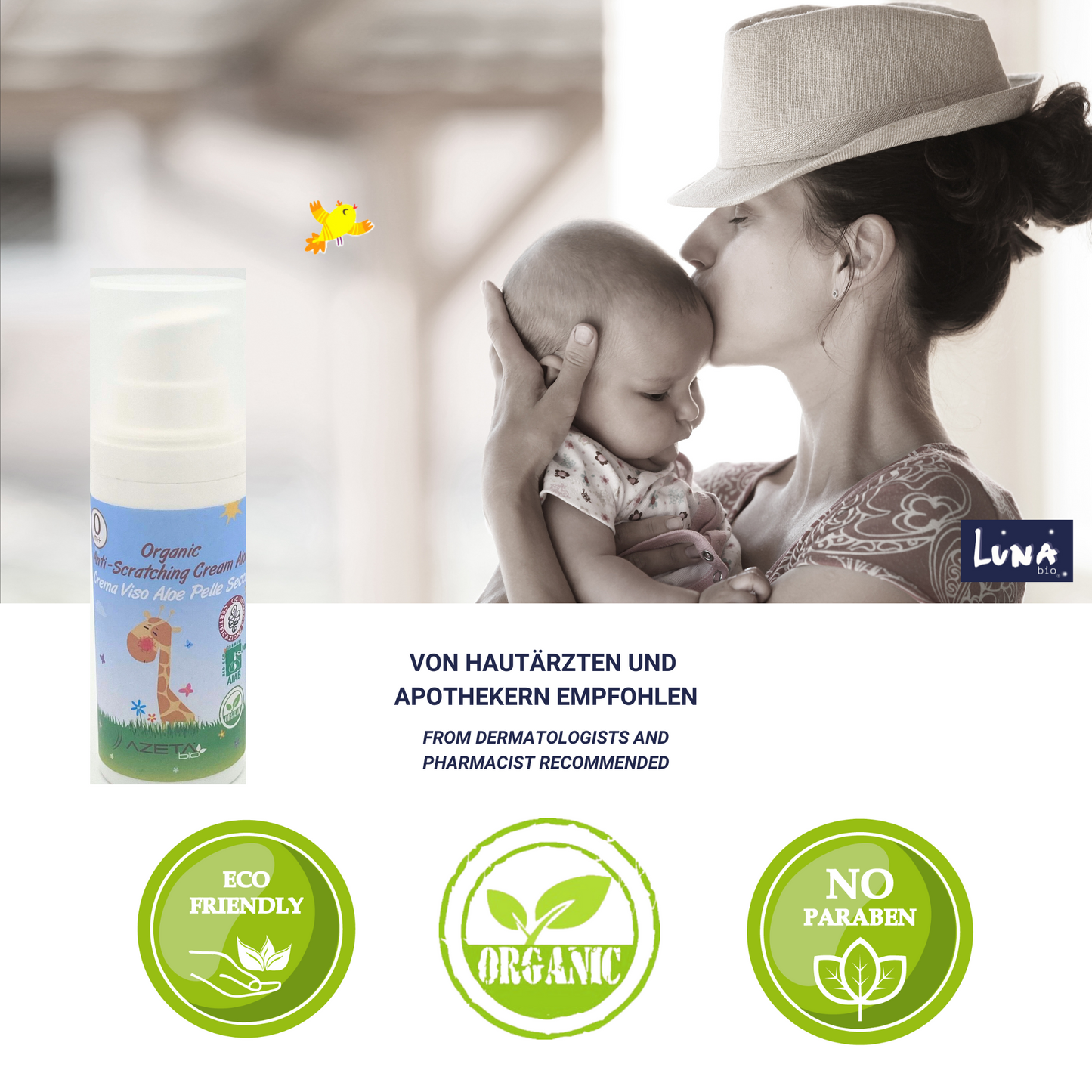 La Luna Gesichtscreme für Babys – Bio-zertifizierte Pflege für zarte Baby Haut