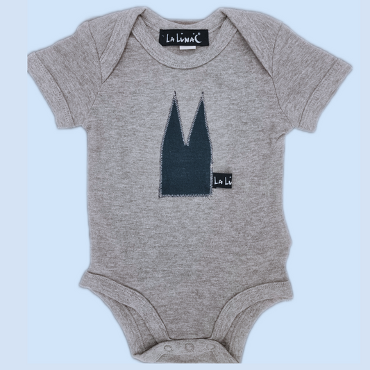 Bio Baby Body kurzarm mit Dom - La Luna Köln