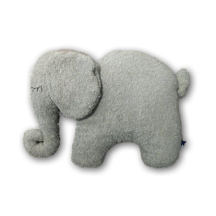 Graues Kuschelkissen in Form eines Elefanten