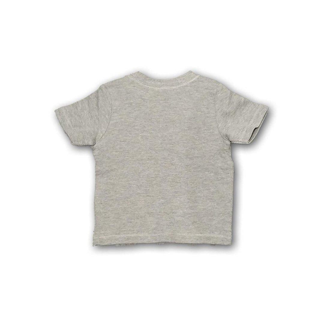 Rücken graues Baby T-Shirt