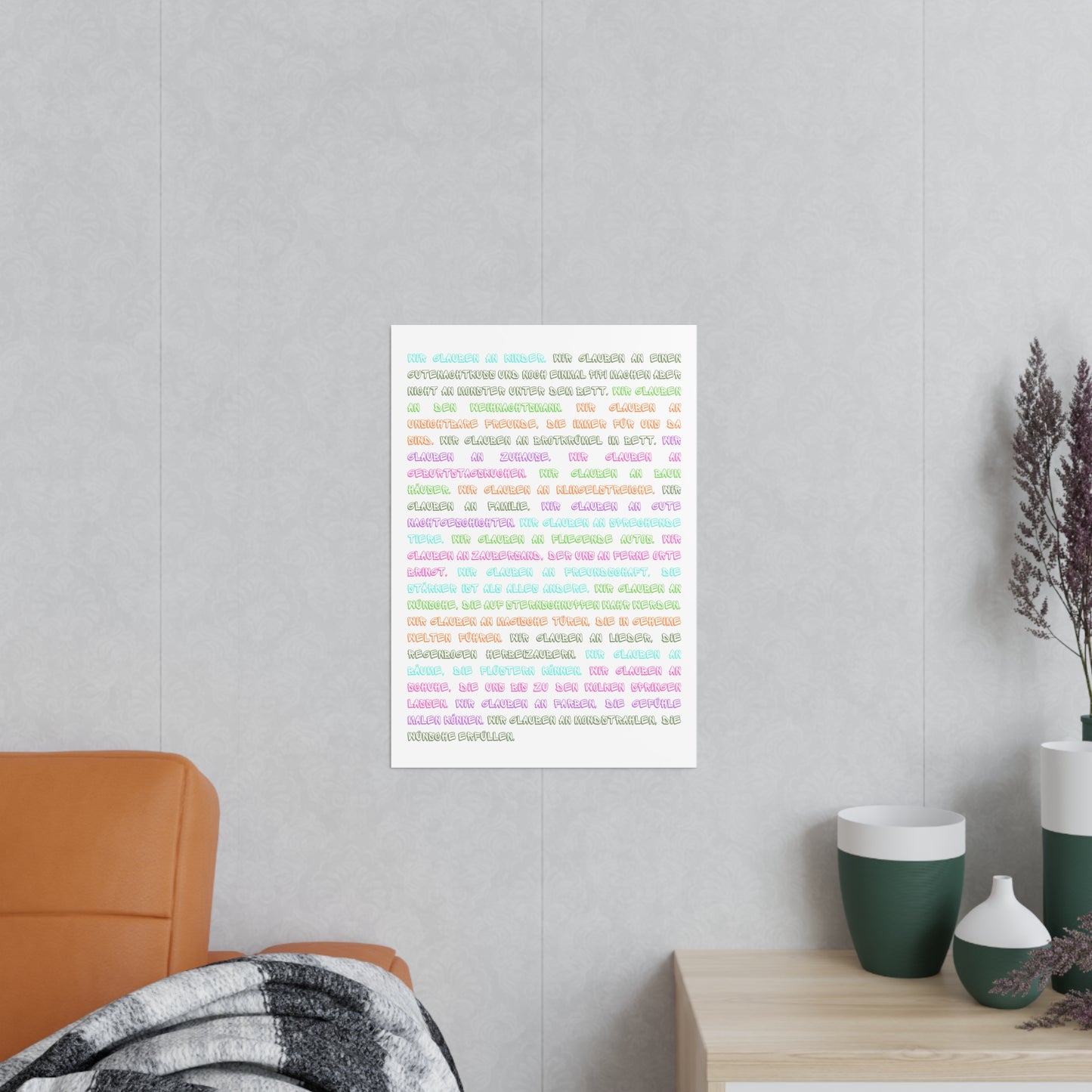 Poster - wir glauben an Kinder
