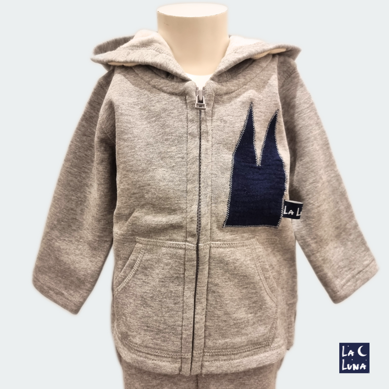 Baby Kapuzen Sweatshirt mit DOM - lokal gefertigt