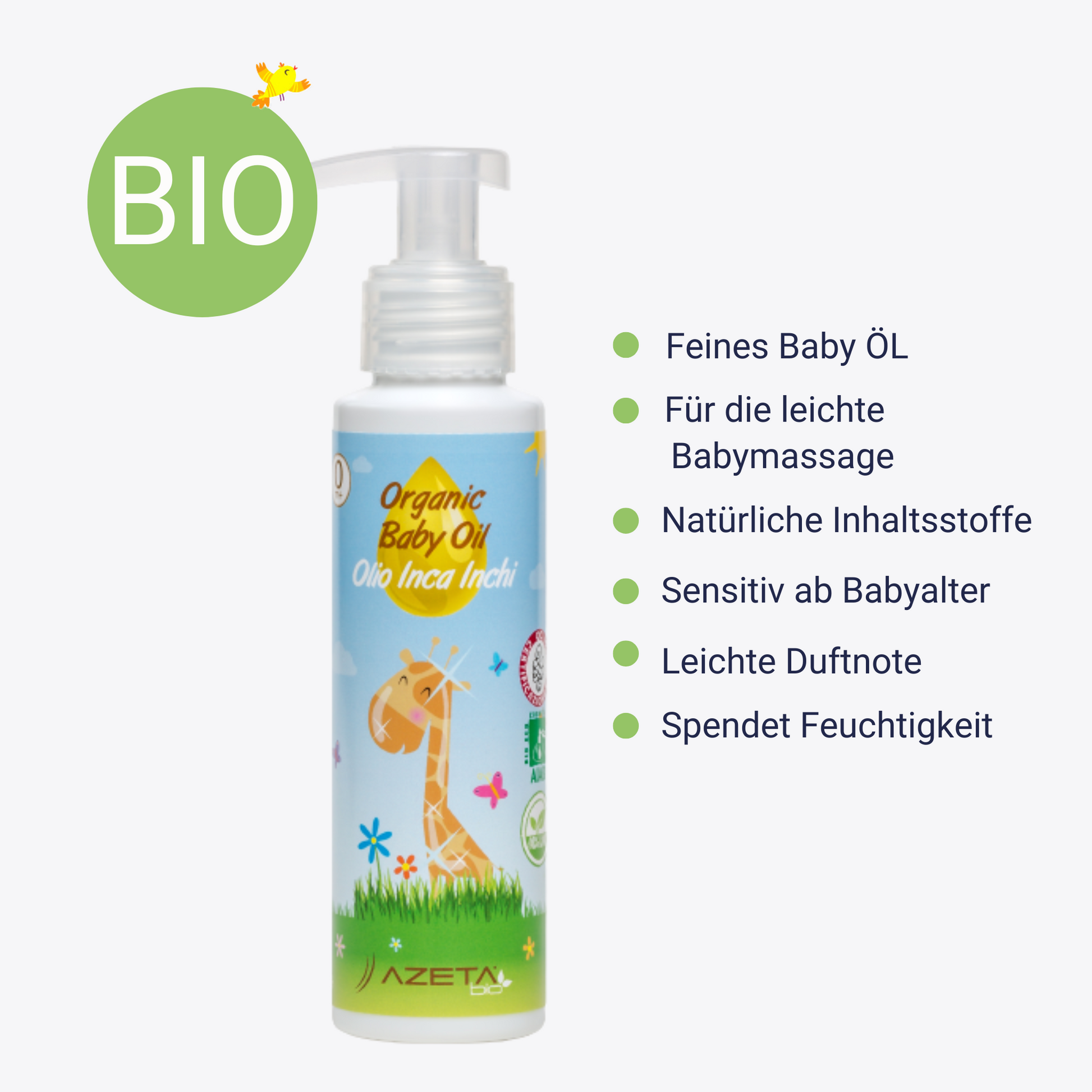 Natürliches Baby Öl von La Luna – feuchtigkeitsspendend und beruhigend für die zarte Baby Haut