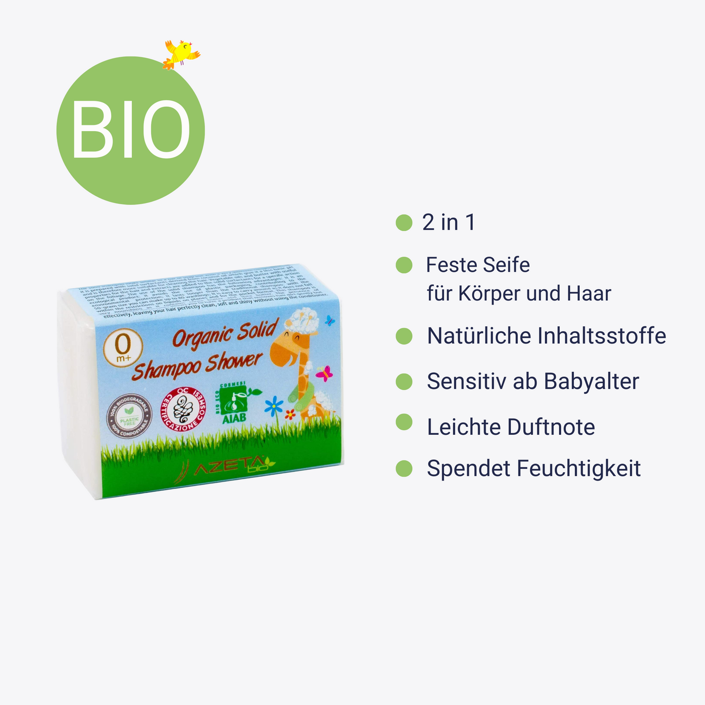 La Luna Babyshampoo in Bio-Qualität – sanfte Reinigung ohne Parabene für empfindliche Baby Haut