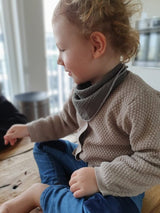 Baby Geschenk LUNAbär 4tlg. - Bär + Halstuch + Köfferchen + Glückwunschkarte