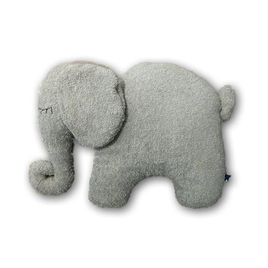 Graues Kuschelkissen in Form eines Elefanten