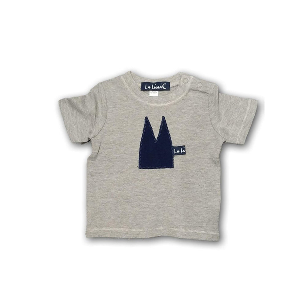 Baby T-Shirt mit Dom Grau Marine