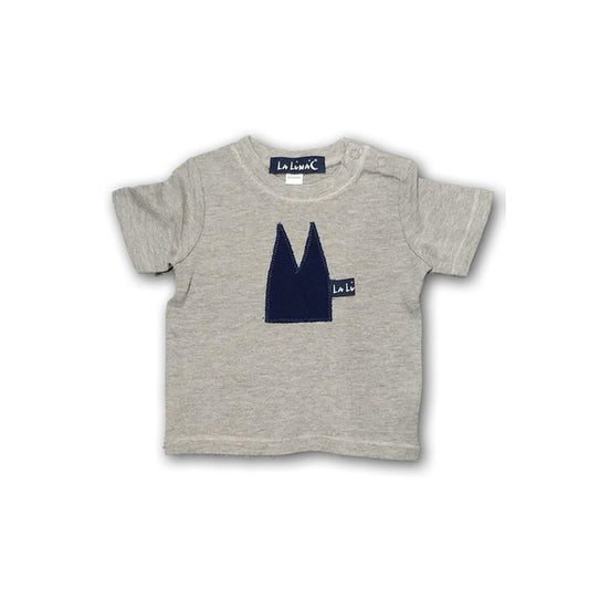 Baby T-Shirt mit Dom Grau Marine